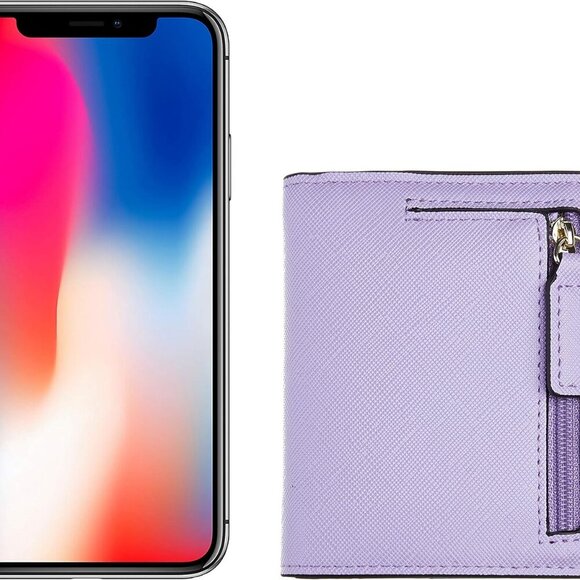 Women's Leather RFID Wallet Compact Bifold Purse With ID Window - Picture 3 of 9